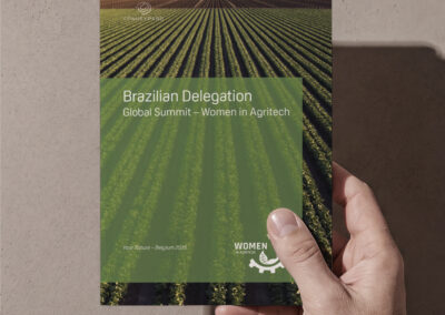 Copertina del folder della delegazione brasiliana al Global Summit Women in Agritech 2025